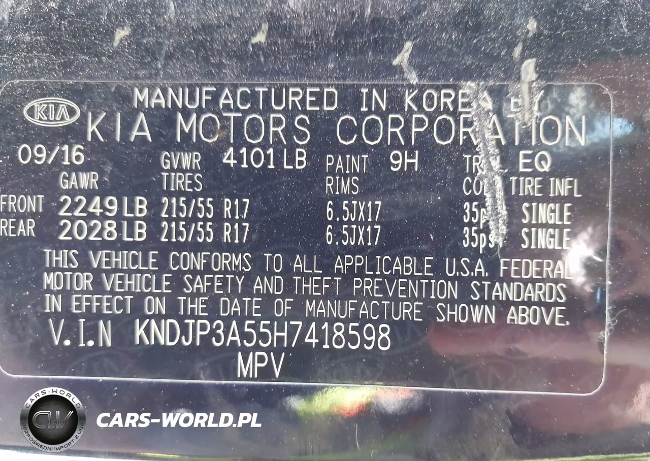 2017 Kia Soul + VIN:KNDJP3A55H7418598 - 9