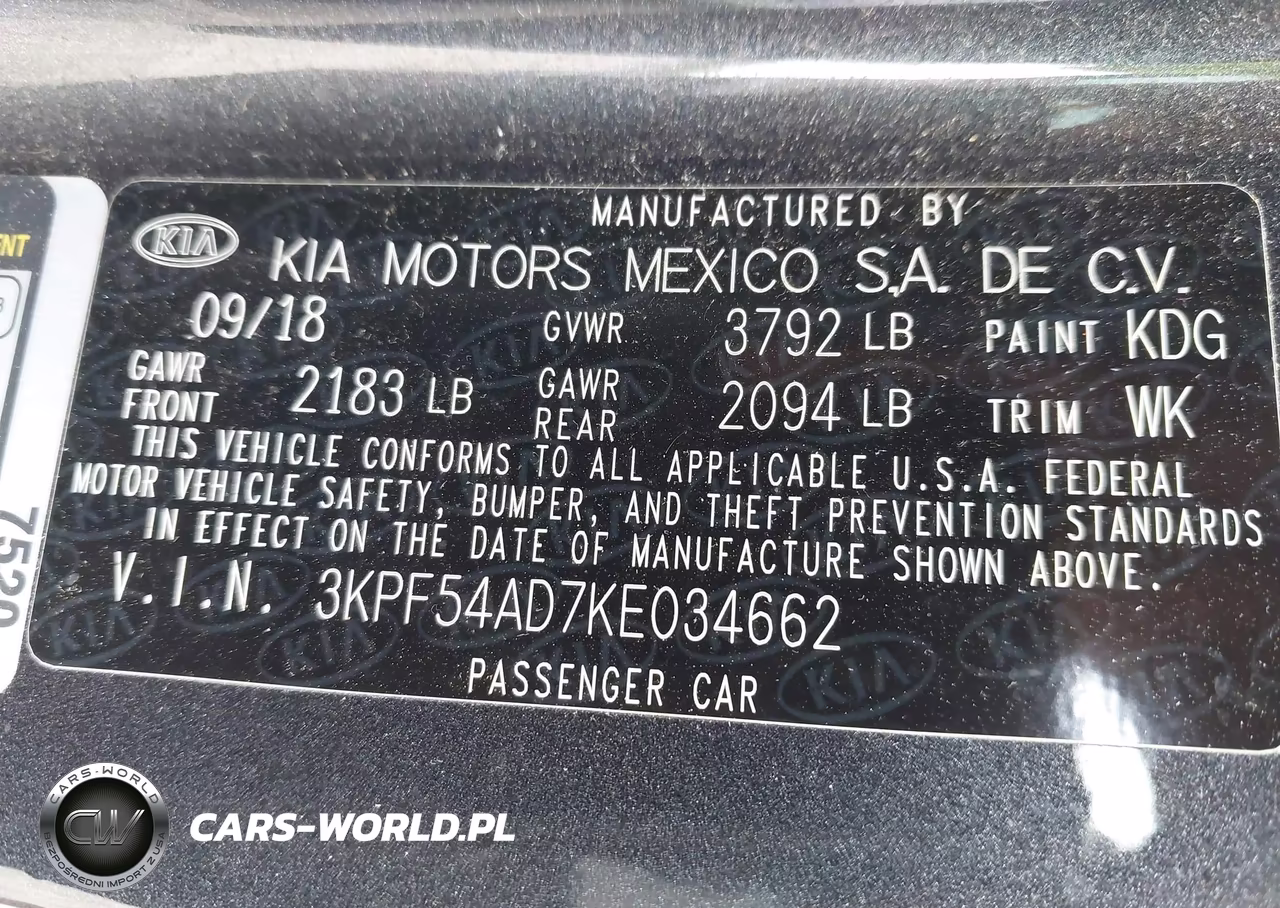 2019 Kia Forte Ex VIN:3KPF54AD7KE034662 - 9