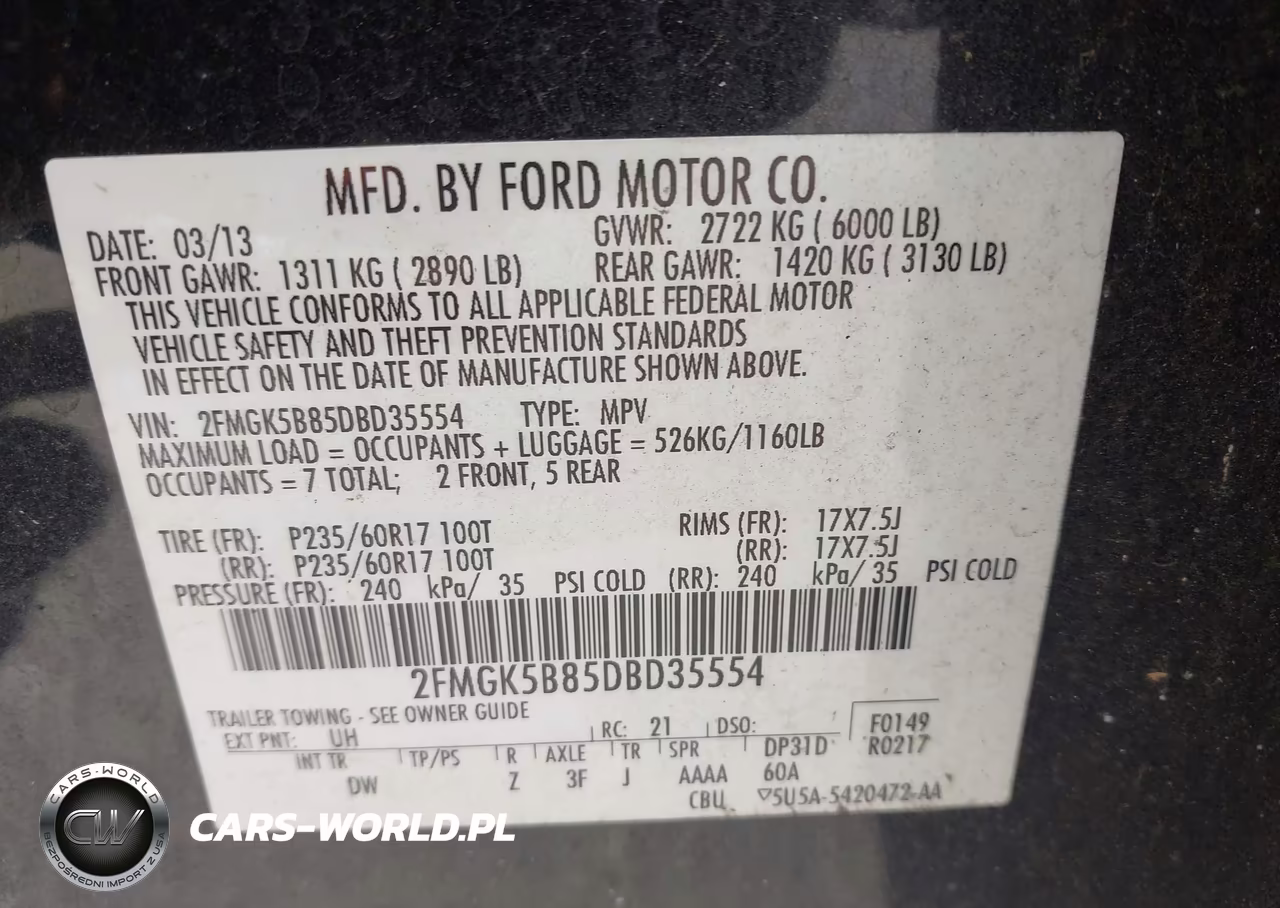 2013 Ford Flex Se VIN:2FMGK5B85DBD35554 - 9