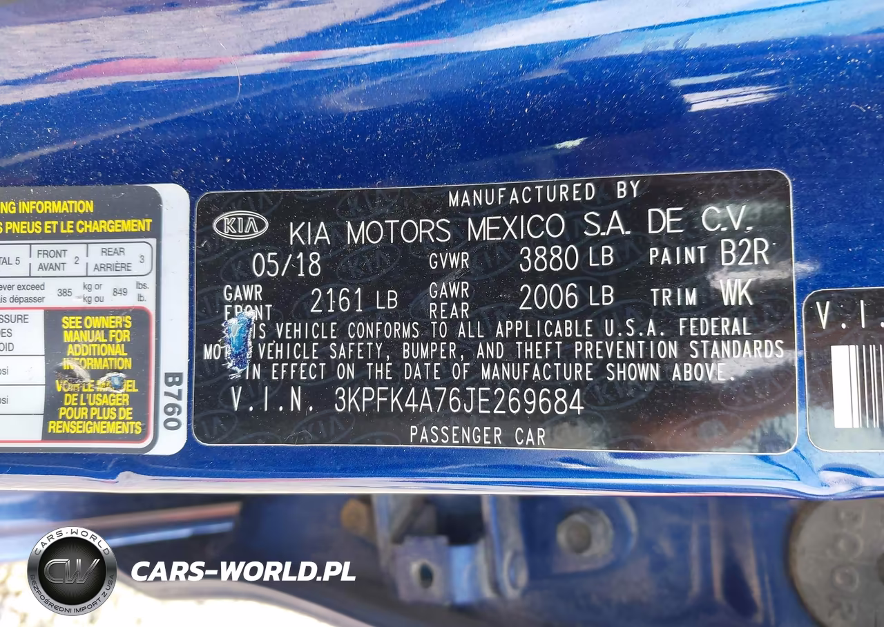 2018 Kia Forte Lx VIN:3KPFK4A76JE269684 - 9