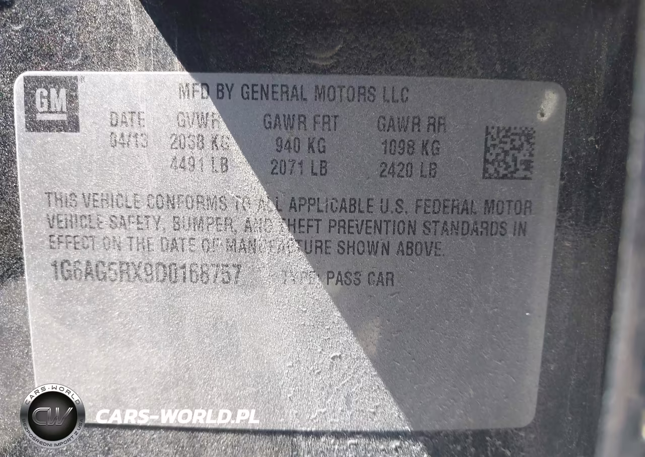 2013 Cadillac Ats Standard VIN:1G6AG5RX9D0168757 - 9