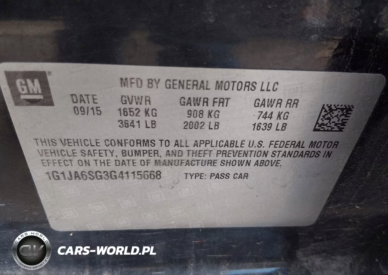 2016 Chevrolet Sonic Ls Auto VIN:1G1JA6SG3G4115668 - 9