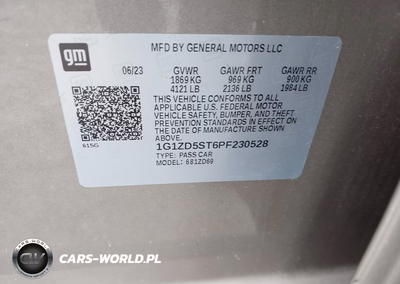 2023 Chevrolet Malibu Fwd 1Lt VIN:1G1ZD5ST6PF230528 - 9