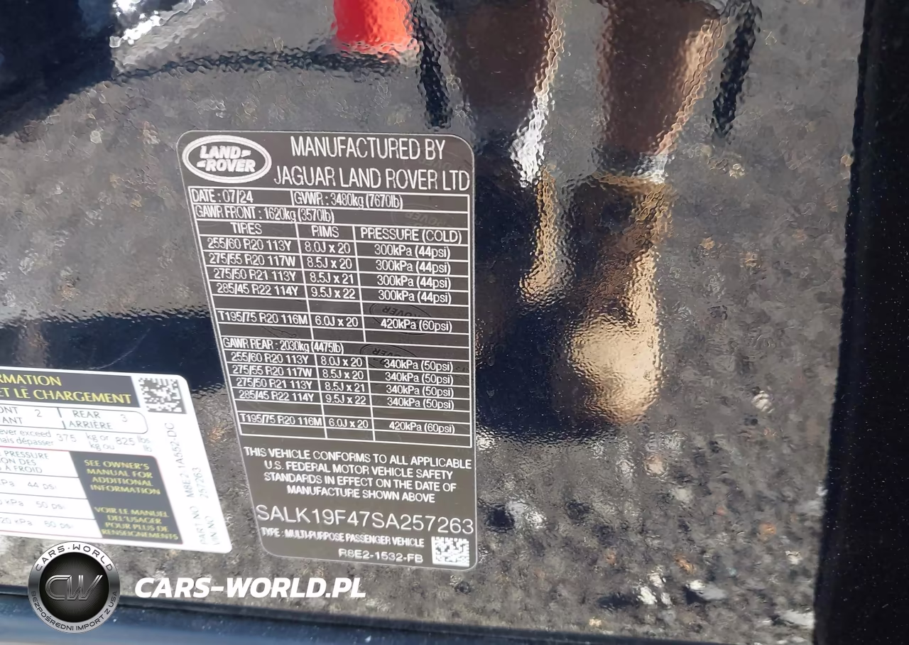 2025 Land Rover Range Rover P550E Autobiography VIN:SALK19F47SA257263 - 9