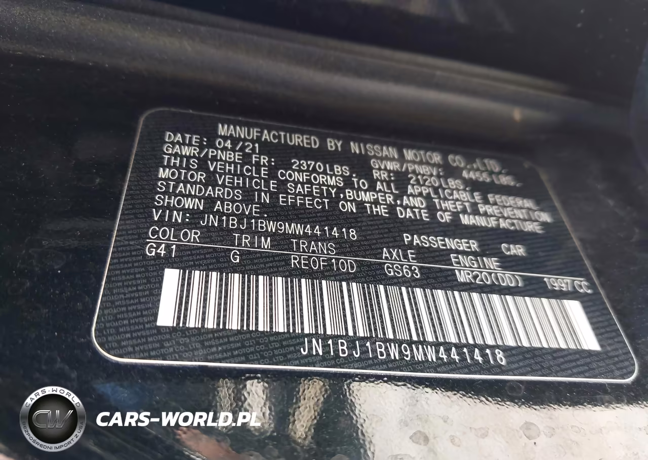 2021 Nissan Rogue Sport Sv Awd Xtronic Cvt VIN:JN1BJ1BW9MW441418 - 9