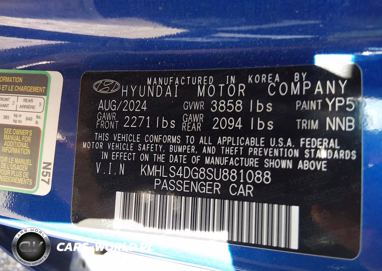 2025 Hyundai Elantra Sel Convenience VIN:KMHLS4DG8SU881088 - 9