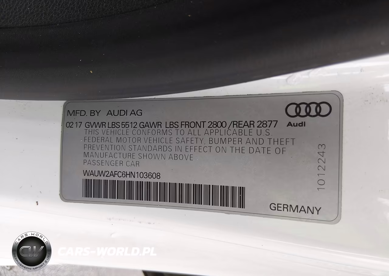 2017 Audi A7 Premium Plus VIN:WAUW2AFC6HN103608 - 9