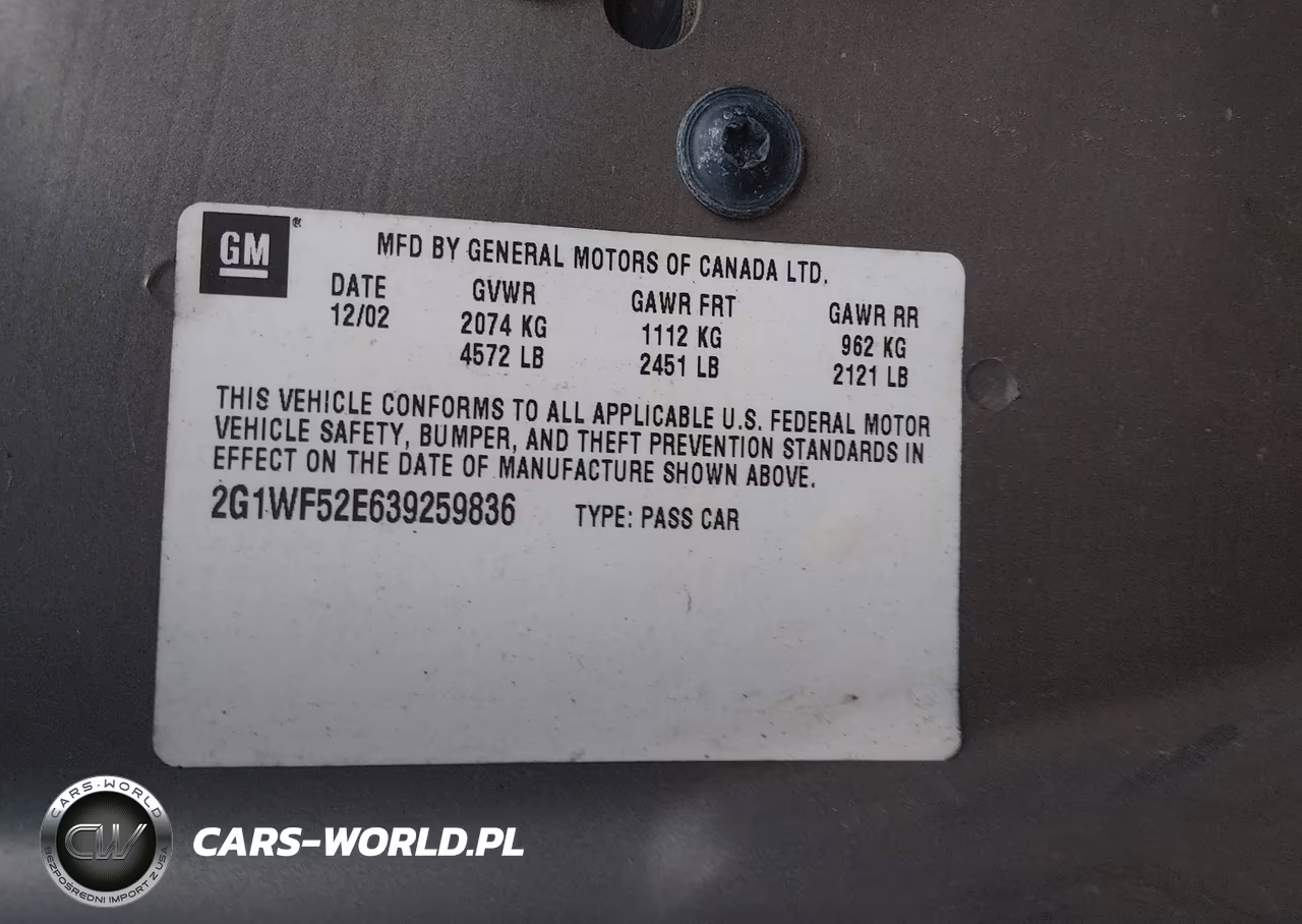 2003 Chevrolet Impala VIN:2G1WF52E639259836 - 9