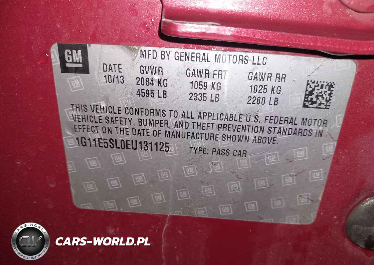 2014 Chevrolet Malibu 2Lt VIN:1G11E5SL0EU131125 - 9