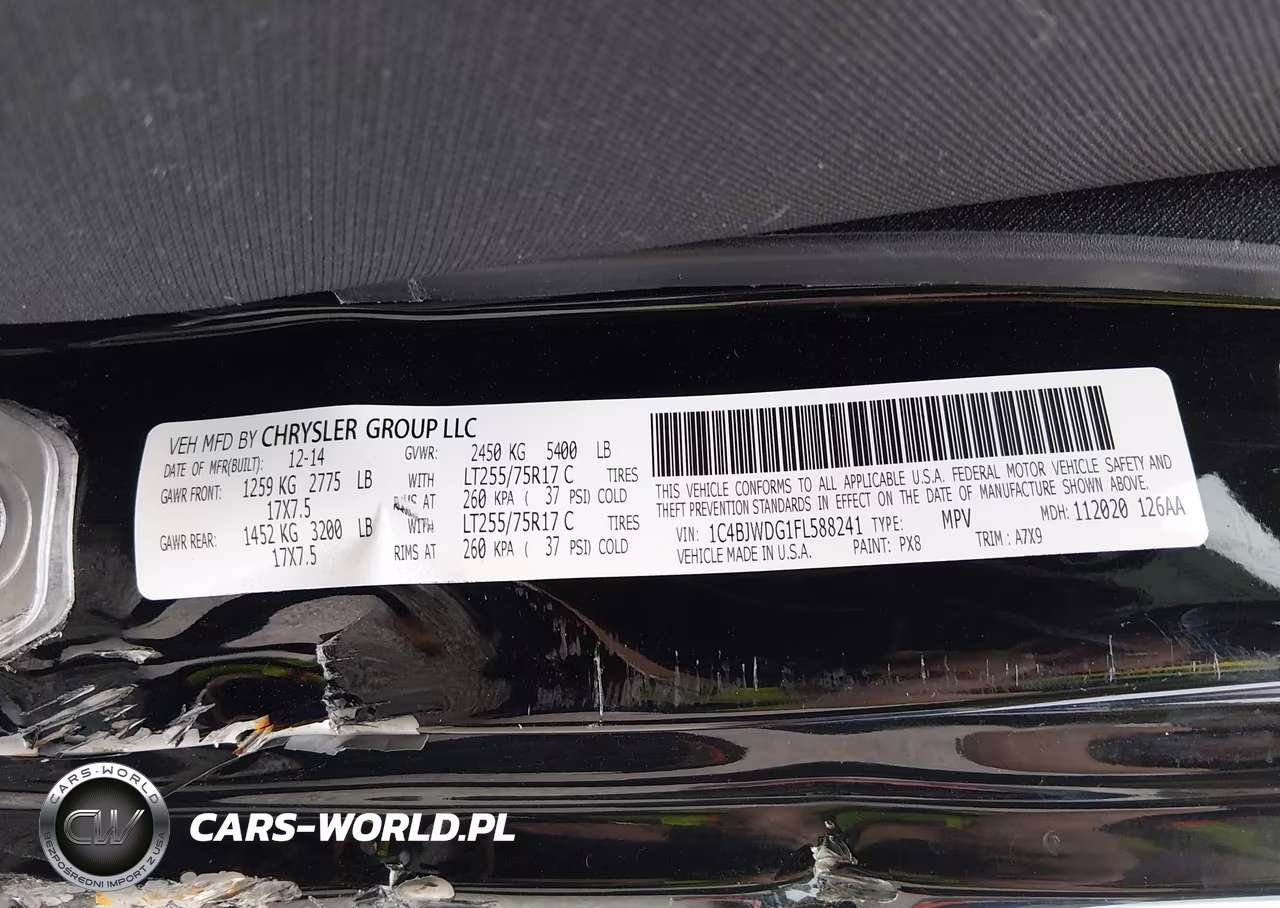 2015 Jeep Wrangler Unlimited Willys Wheeler VIN:1C4BJWDG1FL588241 - 9