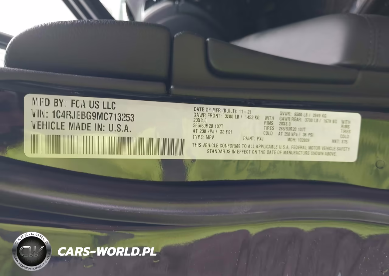 2021 Jeep Grand Cherokee Limited 4X2 VIN:1C4RJEBG9MC713253 - 9