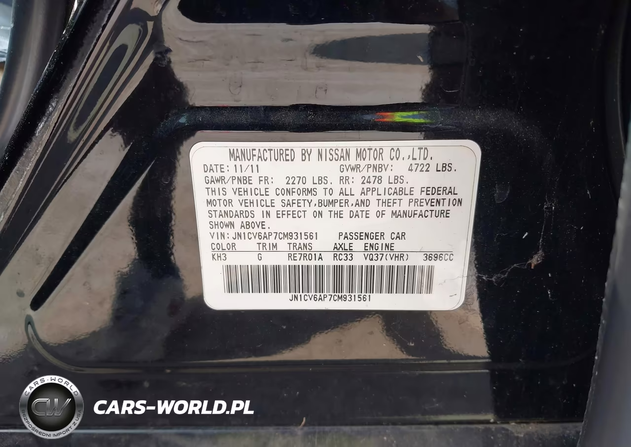 2012 Infiniti G37 Journey VIN:JN1CV6AP7CM931561 - 9