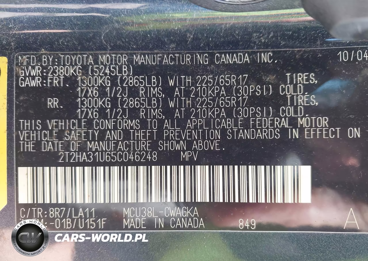 2005 Lexus Rx 330 VIN:2T2HA31U65C046248 - 9