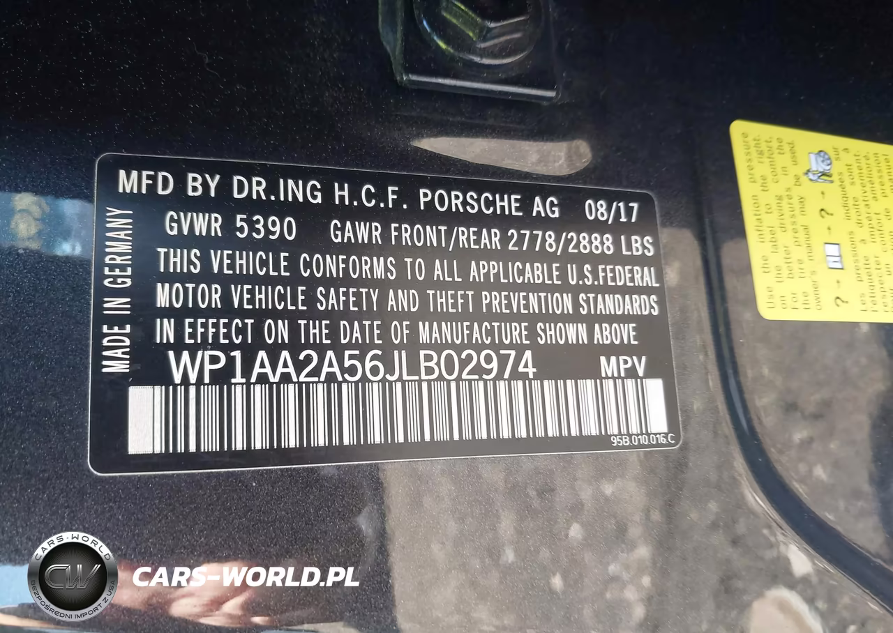 2018 Porsche Macan VIN:WP1AA2A56JLB02974 - 9