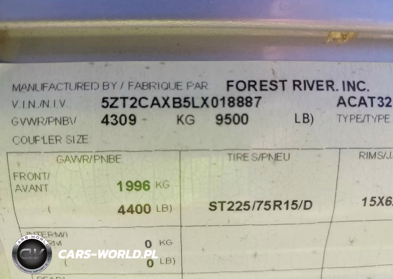 2020 Forest River Coach Catalina Legacy Edition VIN:5ZT2CAXB5LX018887 - 9