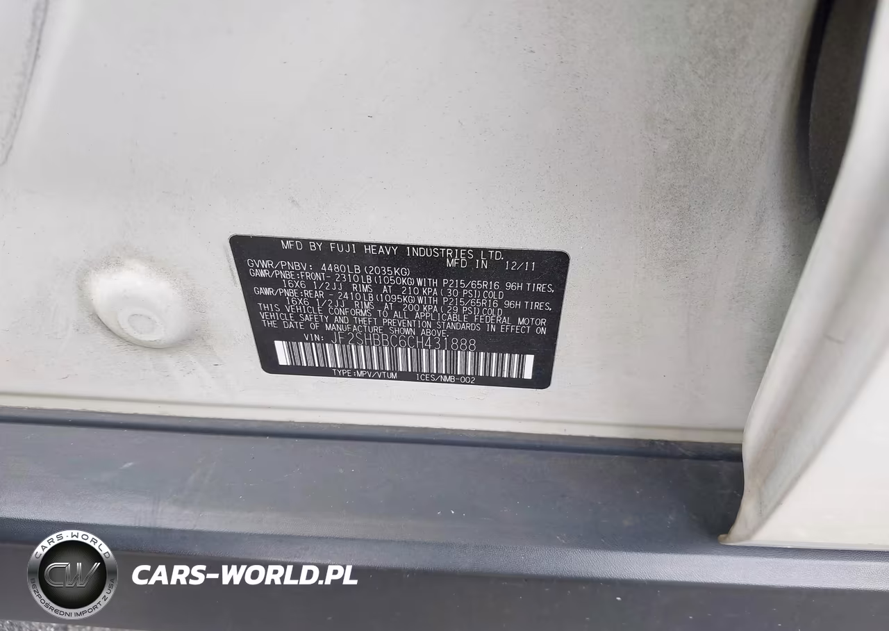 2012 Subaru Forester 2.5X VIN:JF2SHBBC6CH431888 - 9