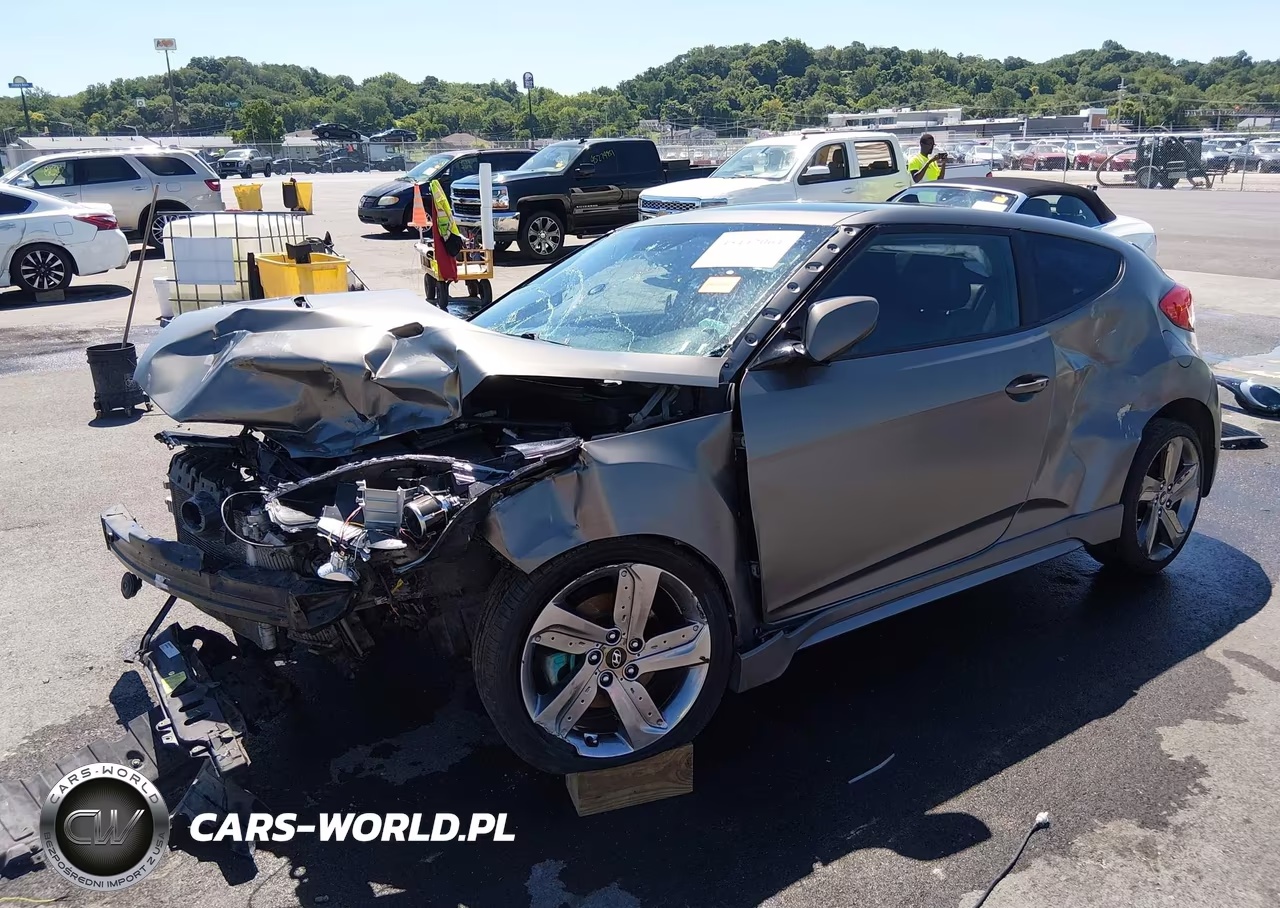 2015 Hyundai Veloster Turbo VIN:KMHTC6AE5FU224654 - 2