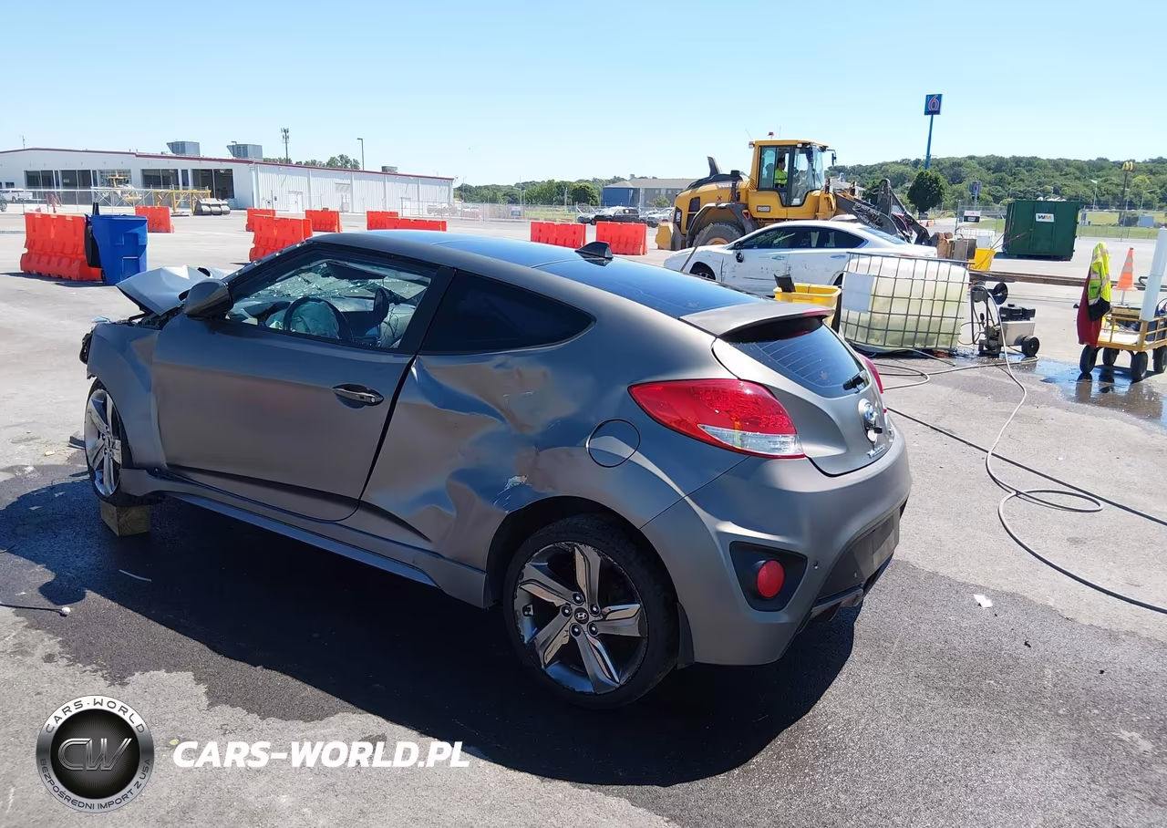 2015 Hyundai Veloster Turbo VIN:KMHTC6AE5FU224654 - 3