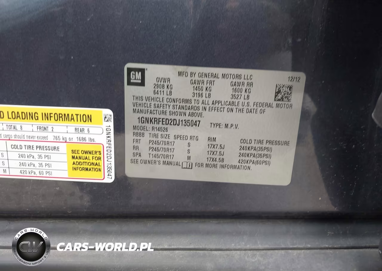 2013 Chevrolet Traverse Ls VIN:1GNKRFED2DJ135047 - 9