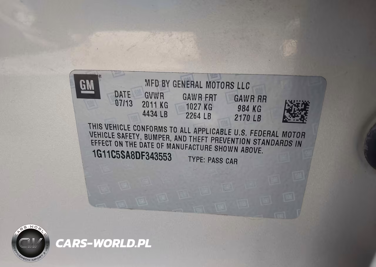 2013 Chevrolet Malibu 1Lt VIN:1G11C5SA8DF343553 - 9