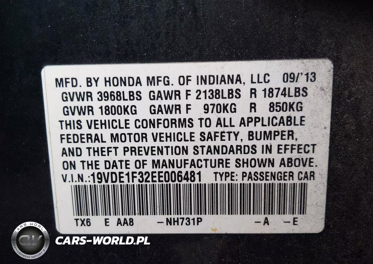 2014 Acura Ilx 2.0L VIN:19VDE1F32EE006481 - 9