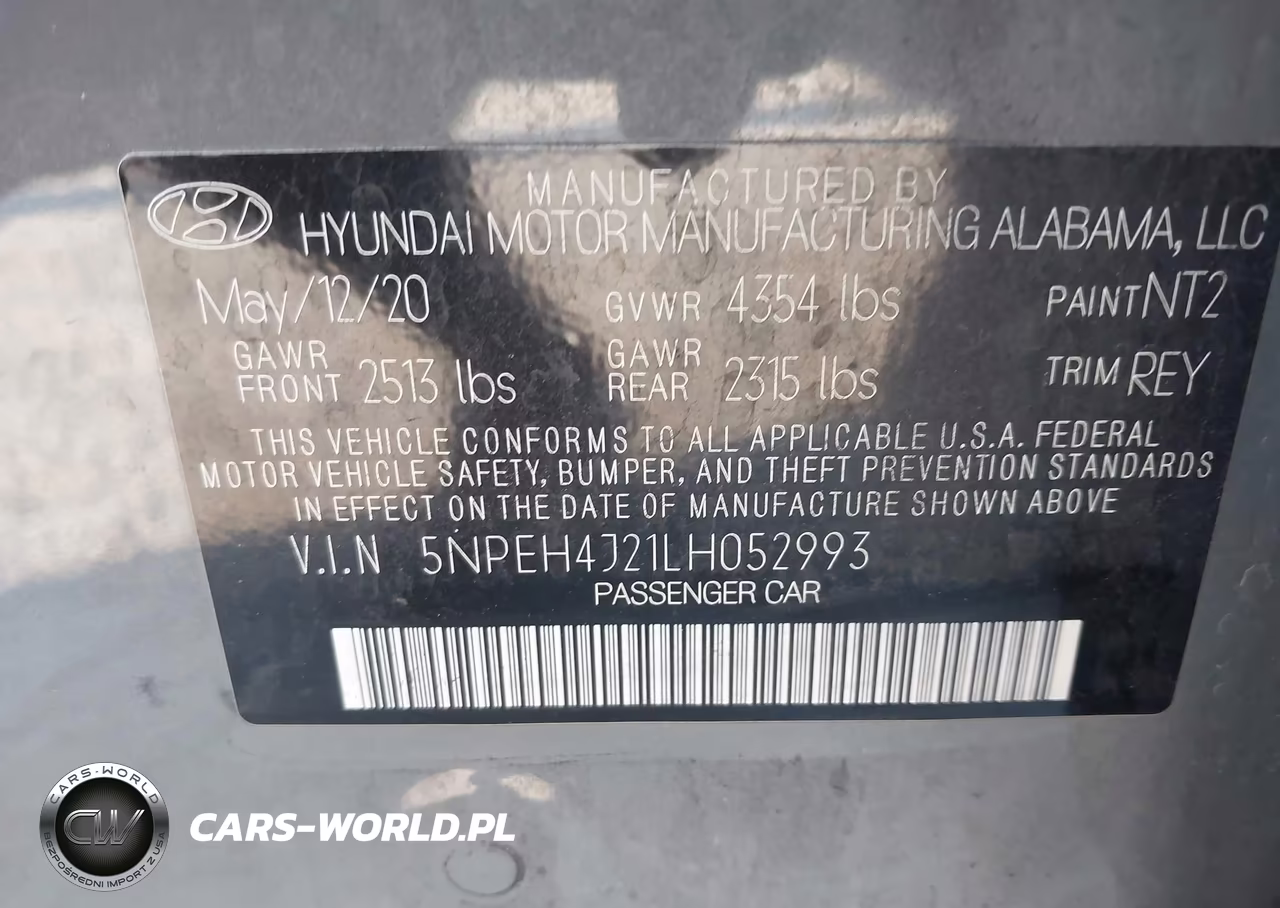 2020 Hyundai Sonata Limited VIN:5NPEH4J21LH052993 - 9