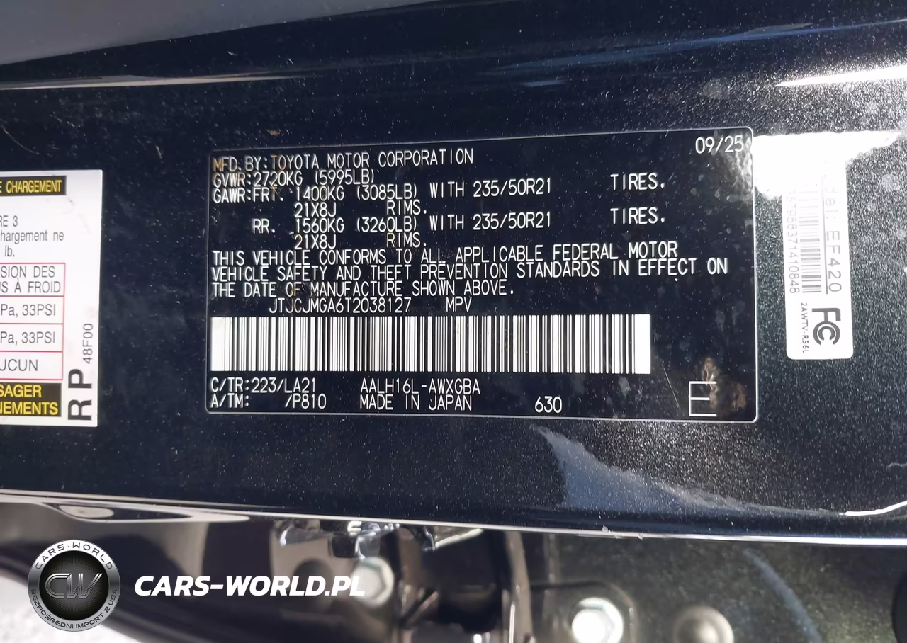 2026 Lexus Rx 450H+ Luxury VIN:JTJCJMGA6T2038127 - 9