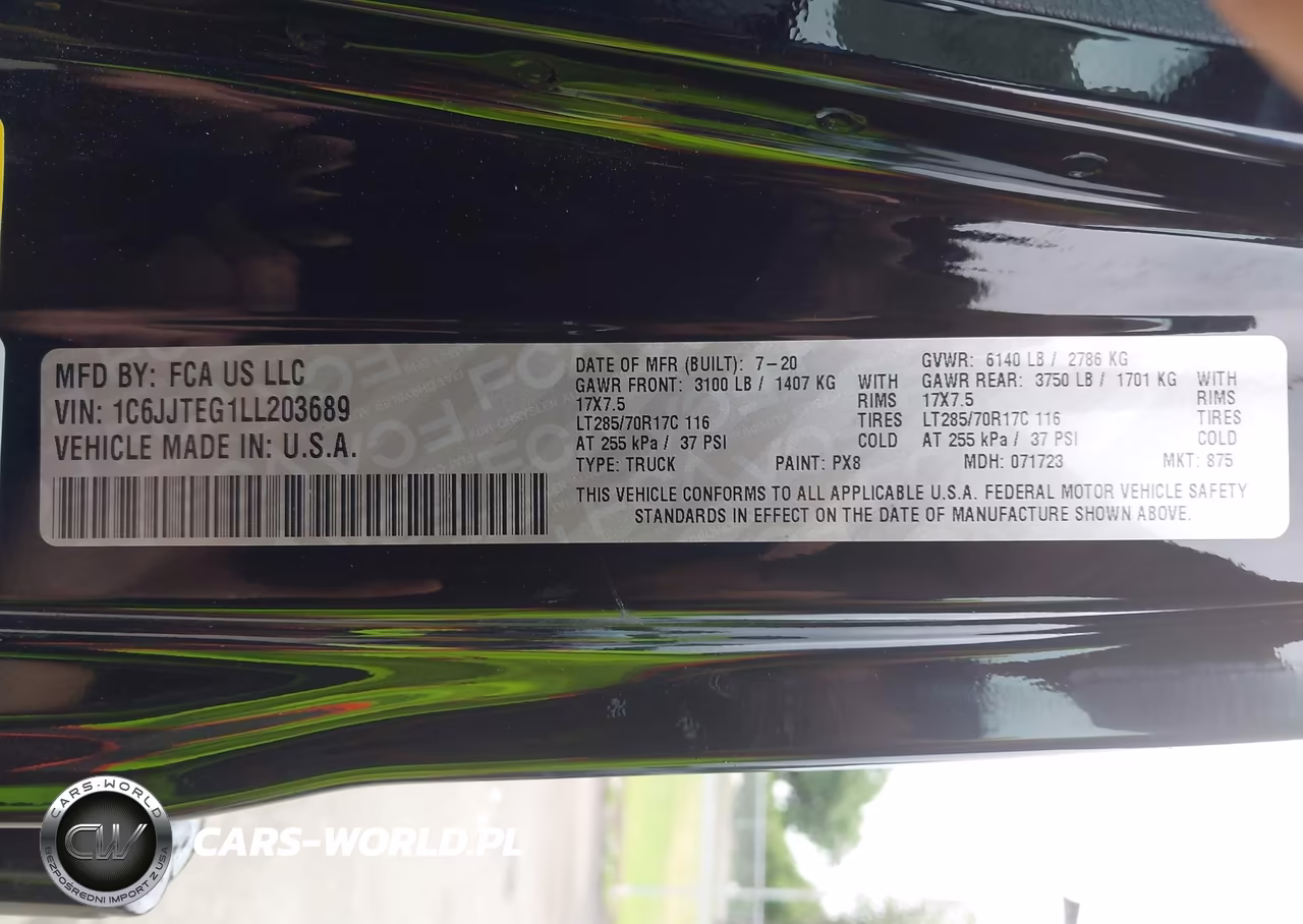 2020 Jeep Gladiator Mojave 4X4 VIN:1C6JJTEG1LL203689 - 9