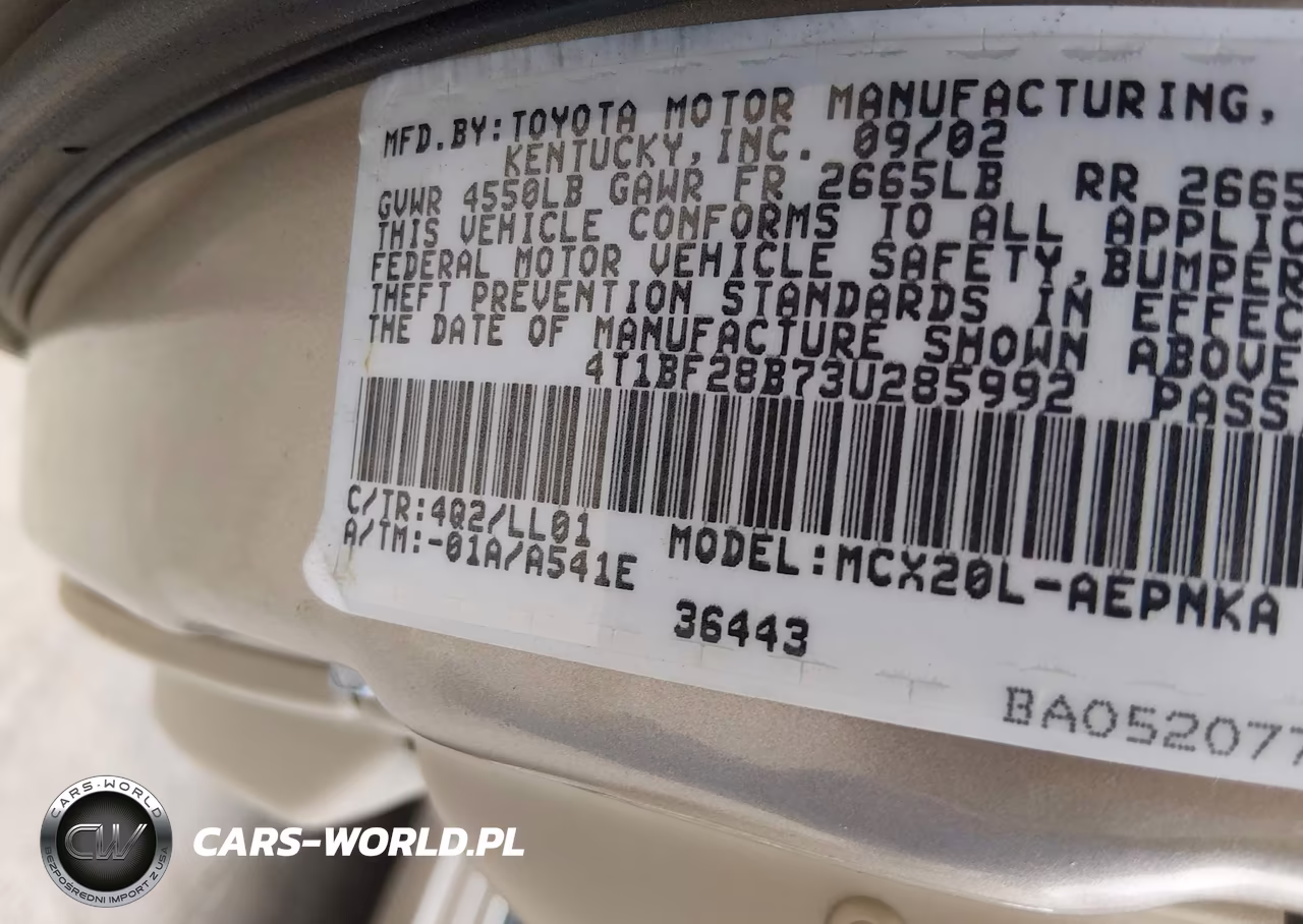 2003 Toyota Avalon Xl VIN:4T1BF28B73U285992 - 9