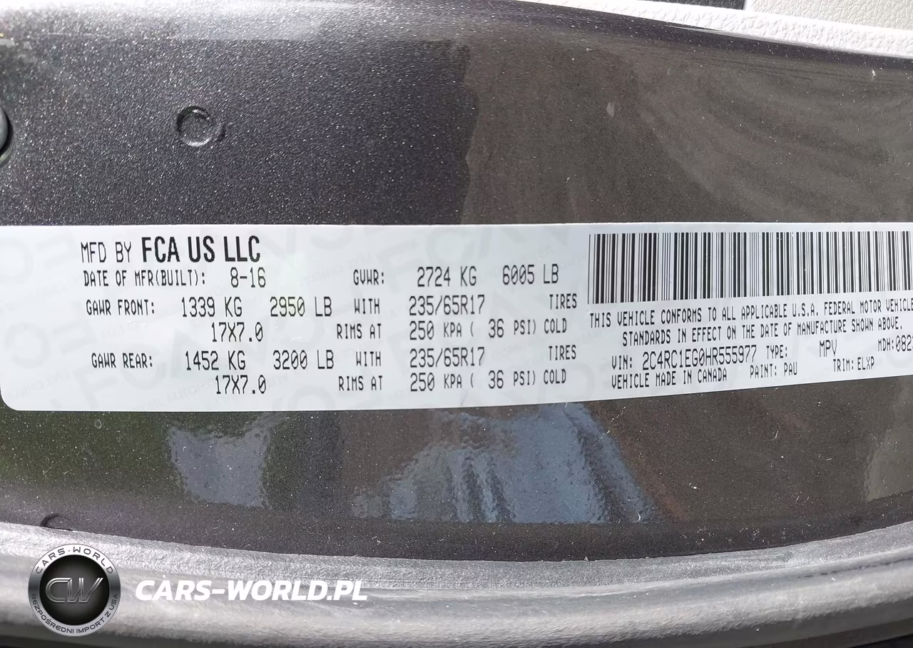 2017 Chrysler Pacifica Touring-L Plus VIN:2C4RC1EG0HR555977 - 9