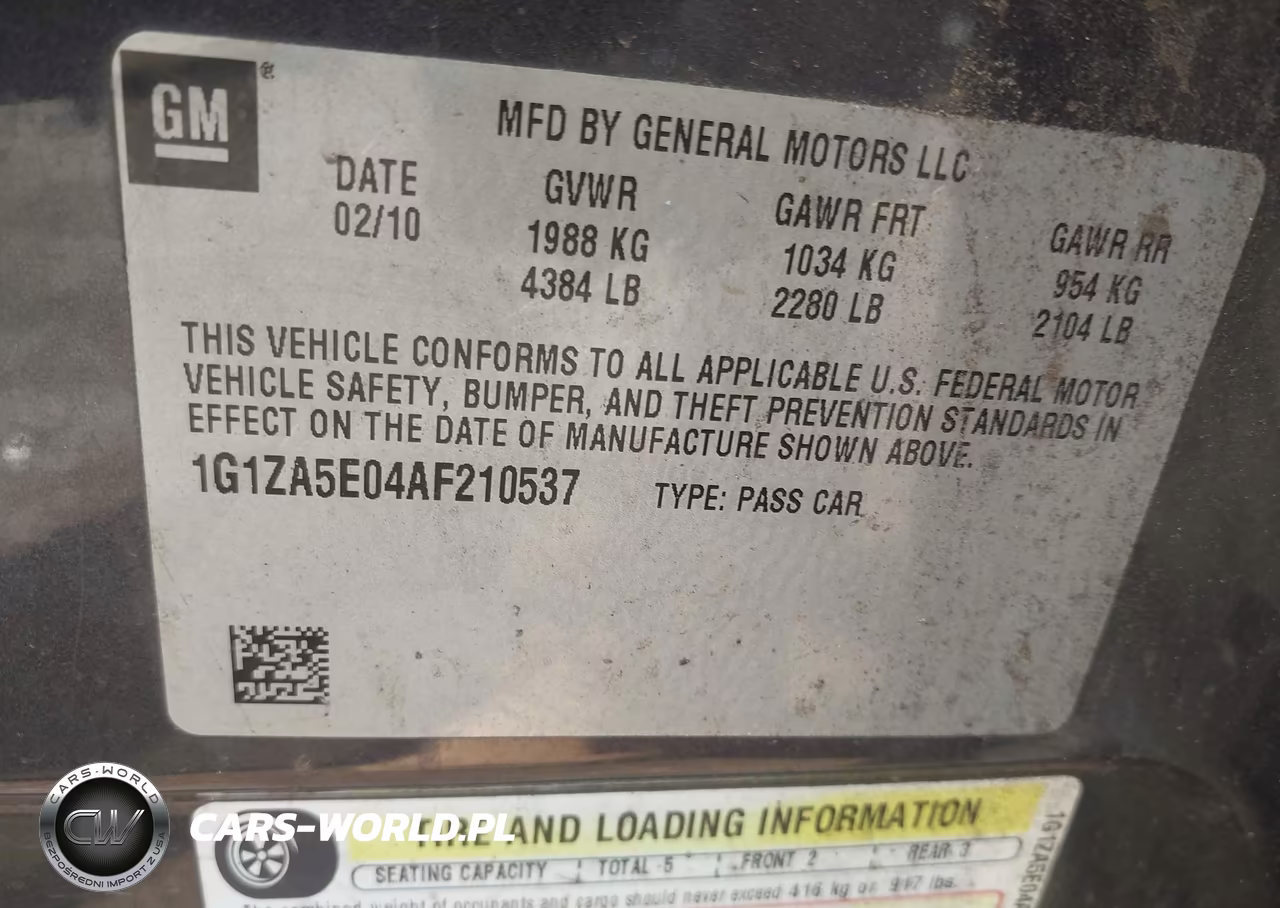2010 Chevrolet Malibu Ls VIN:1G1ZA5E04AF210537 - 9