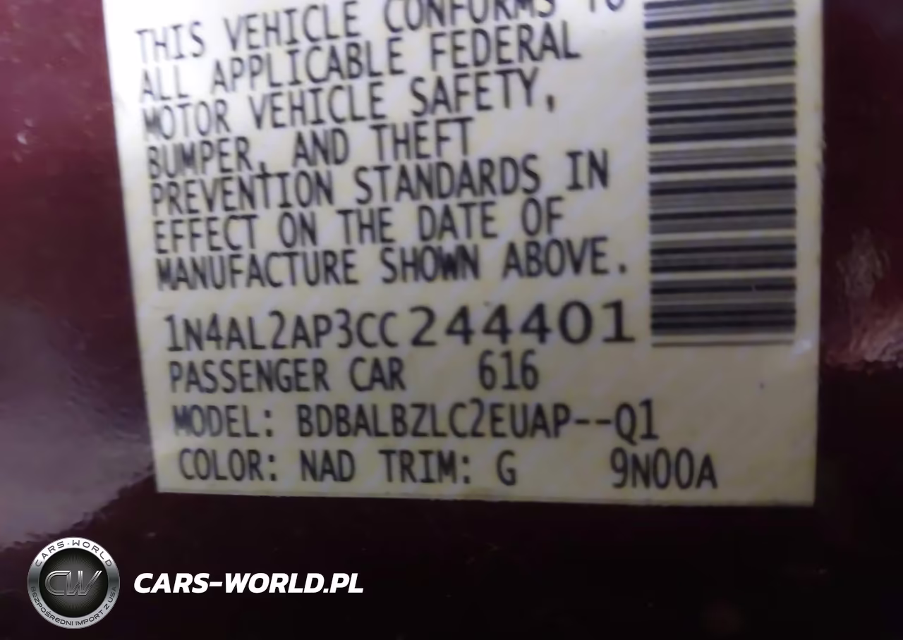 2012 Nissan Altima 2.5 S VIN:1N4AL2AP3CC244401 - 9