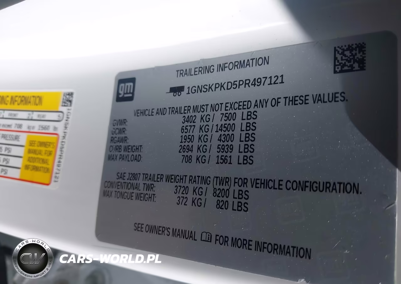 2023 Chevrolet Tahoe 4Wd Z71 VIN:1GNSKPKD5PR497121 - 9