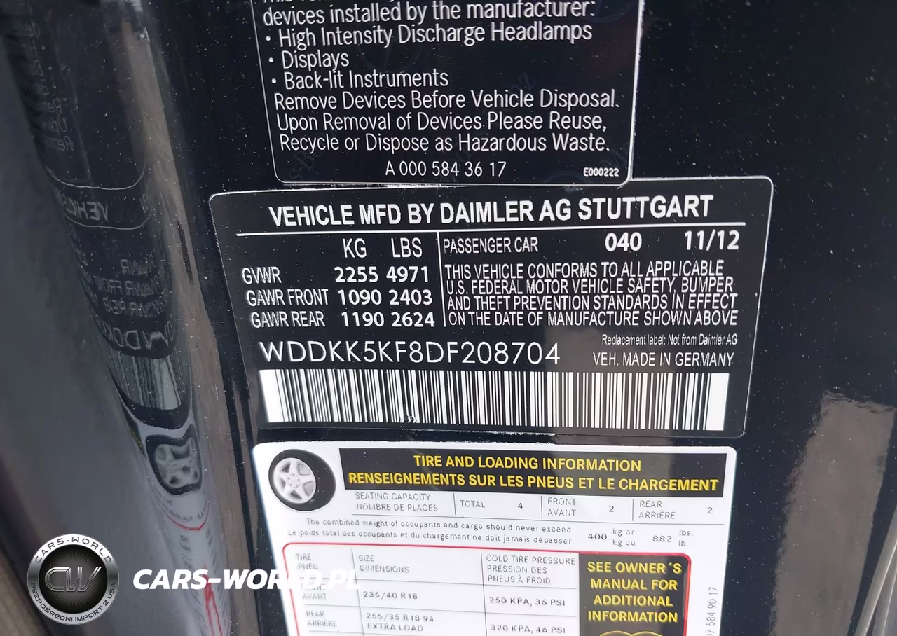 2013 Mercedes-Benz E 350 VIN:WDDKK5KF8DF208704 - 9