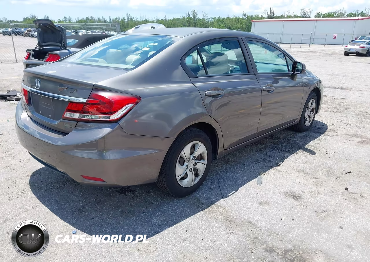 2013 Honda Civic Lx VIN:2HGFB2F50DH525601 - 4