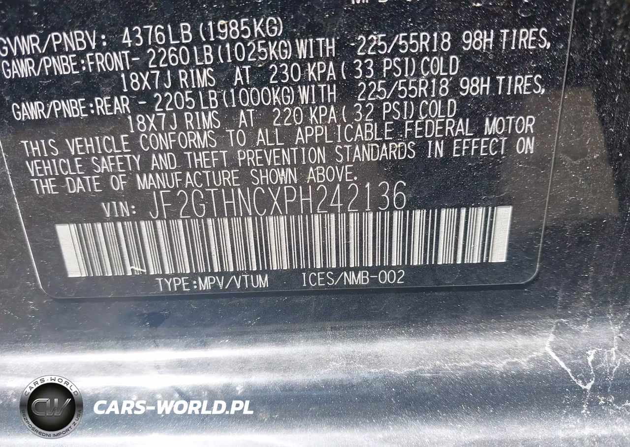 2023 Subaru Crosstrek Limited VIN:JF2GTHNCXPH242136 - 9