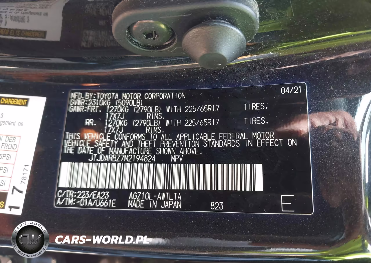 2021 Lexus Nx 300 VIN:JTJDARBZ7M2194824 - 9