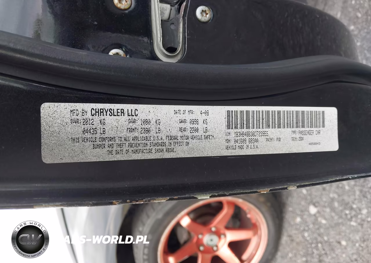 2008 Dodge Caliber Sxt VIN:1B3HB48B38D723955 - 9