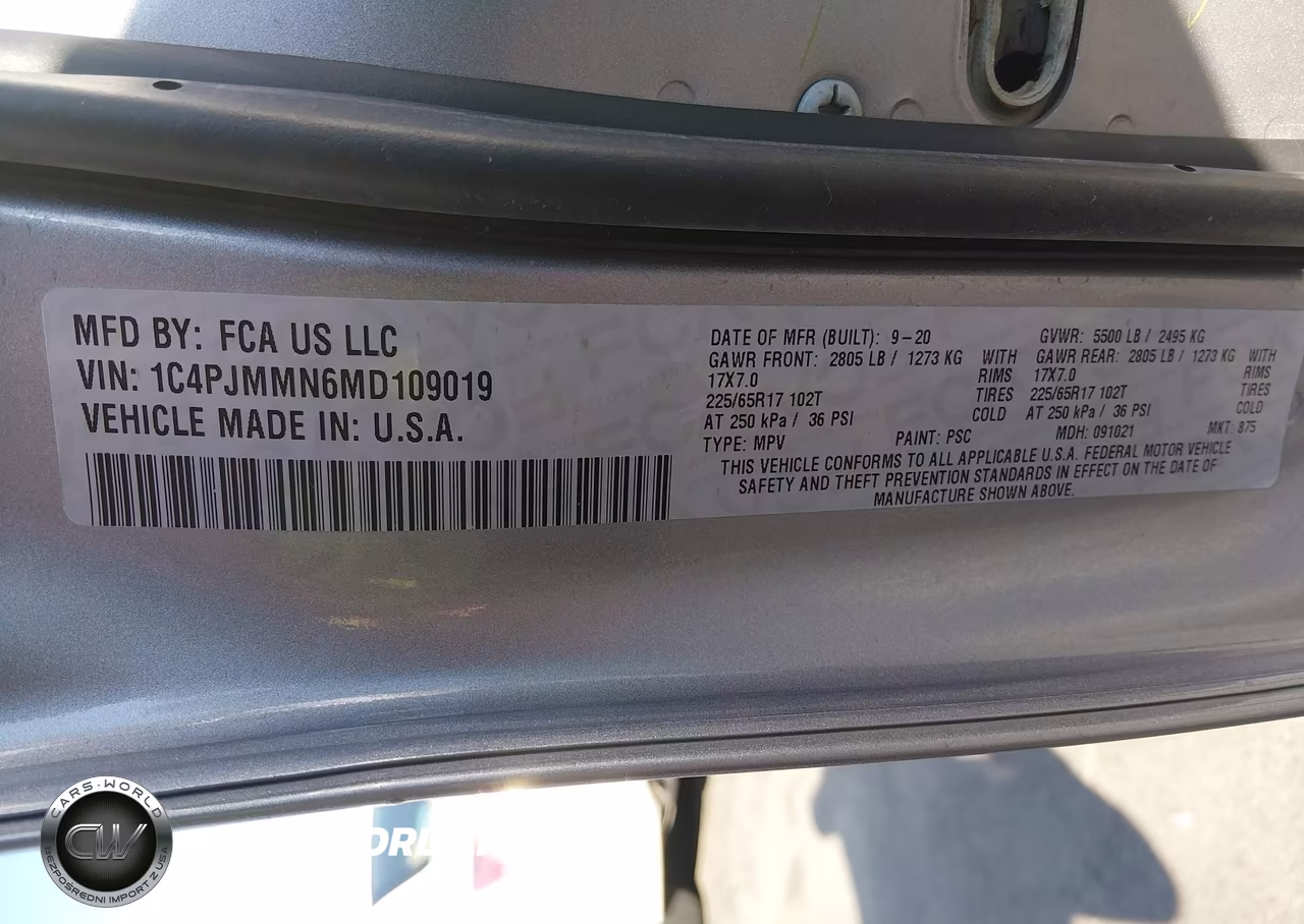2021 Jeep Cherokee Latitude Lux 4X4 VIN:1C4PJMMN6MD109019 - 9