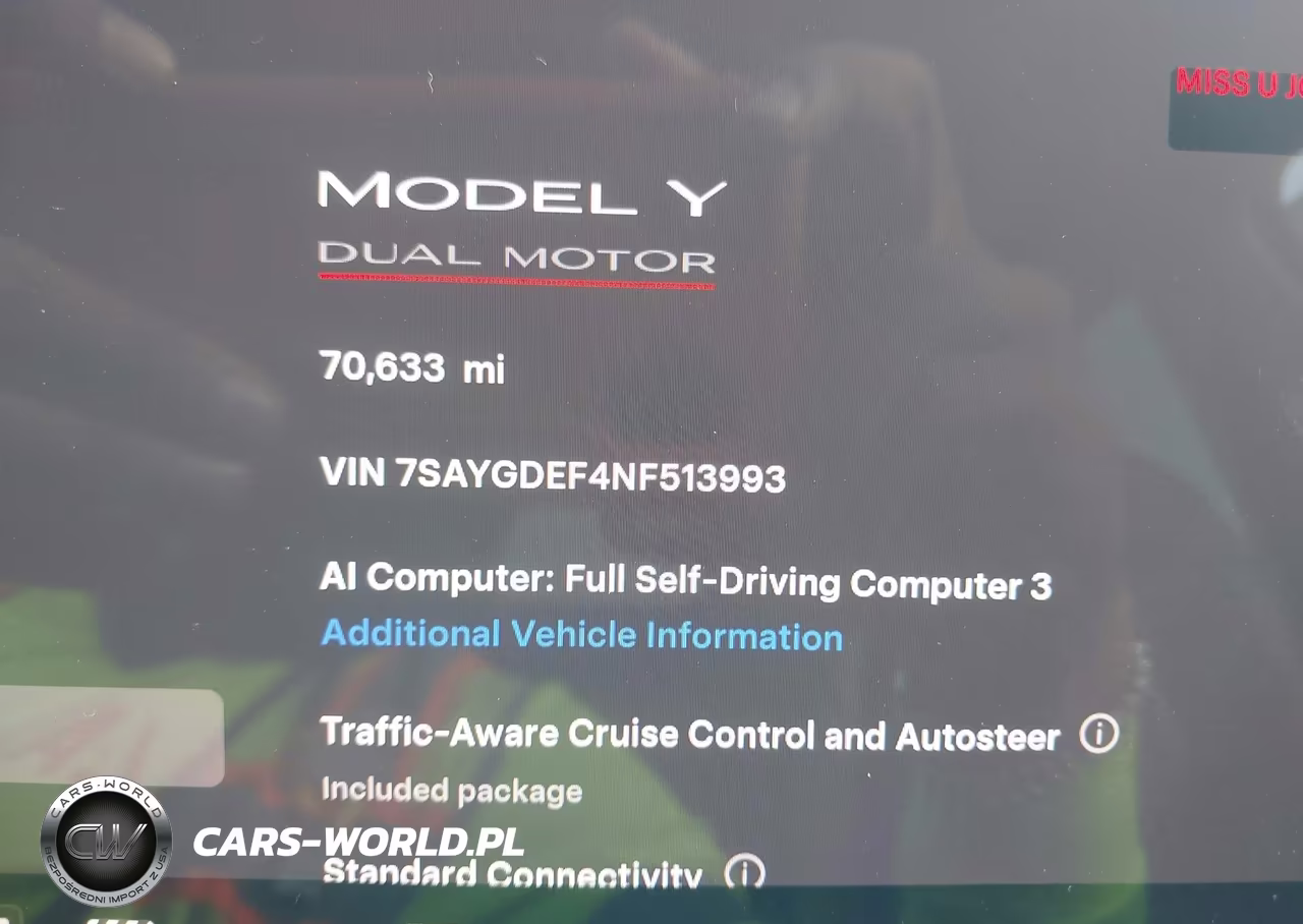 2022 Tesla Model Y Performance Dual Motor All-Wheel Drive VIN:7SAYGDEF4NF513993 - 15