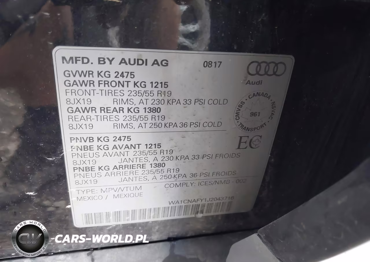 2018 Audi Q5 2.0T Premium-2.0T Tech Premium VIN:WA1CNAFY1J2043716 - 9
