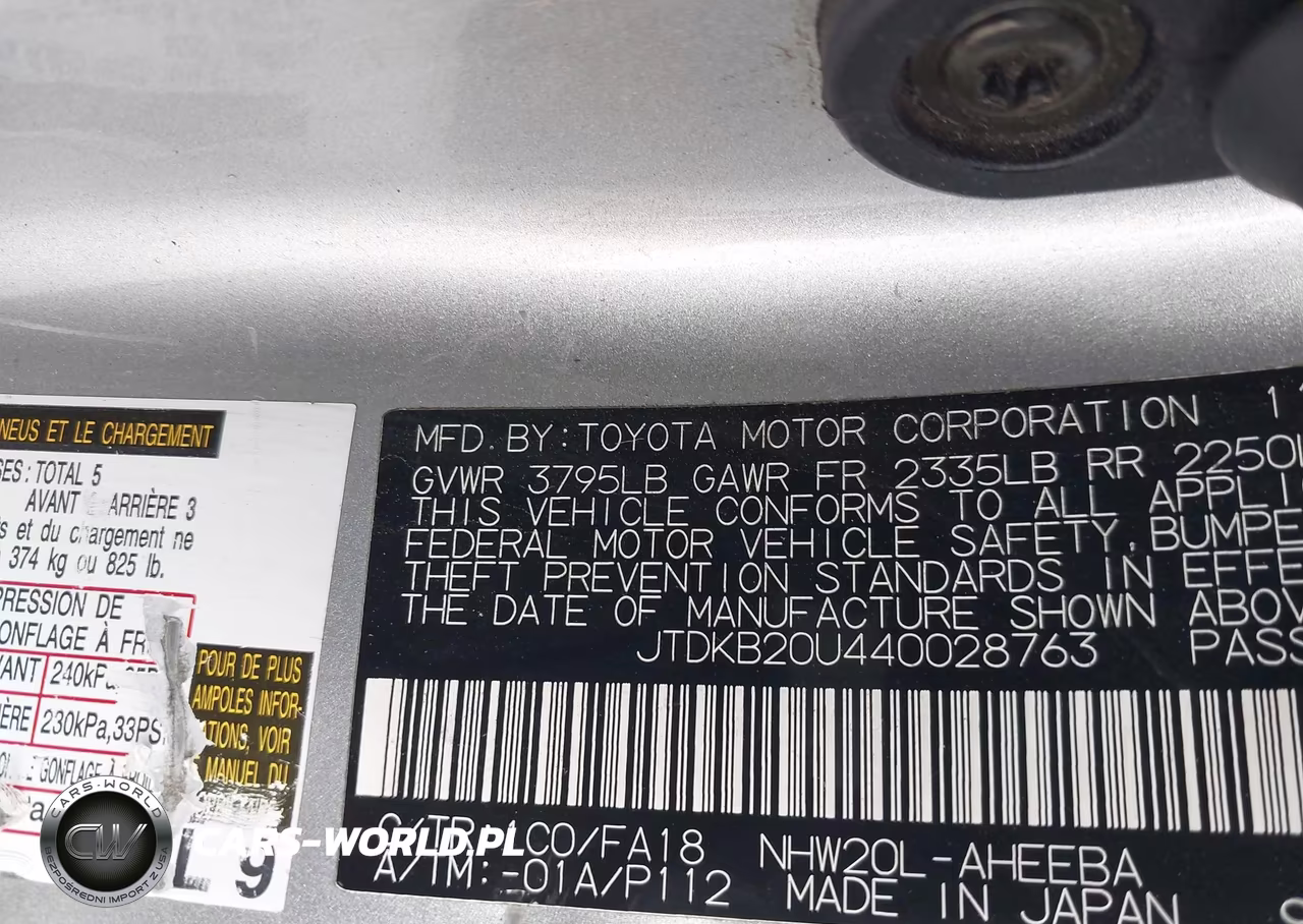 2004 Toyota Prius VIN:JTDKB20U440028763 - 9