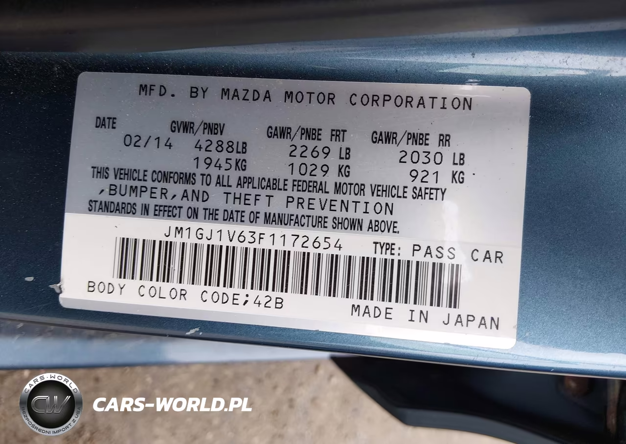 2015 Mazda Mazda6 I Touring VIN:JM1GJ1V63F1172654 - 9