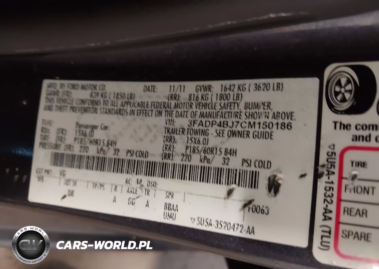2012 Ford Fiesta Se VIN:3FADP4BJ7CM150186 - 9