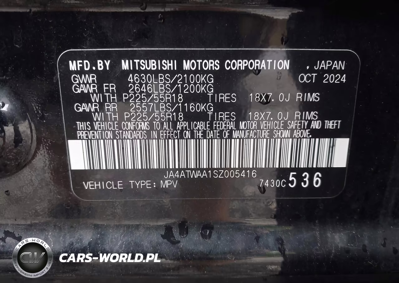 2025 Mitsubishi Eclipse Cross Se S-Awc VIN:JA4ATWAA1SZ005416 - 9