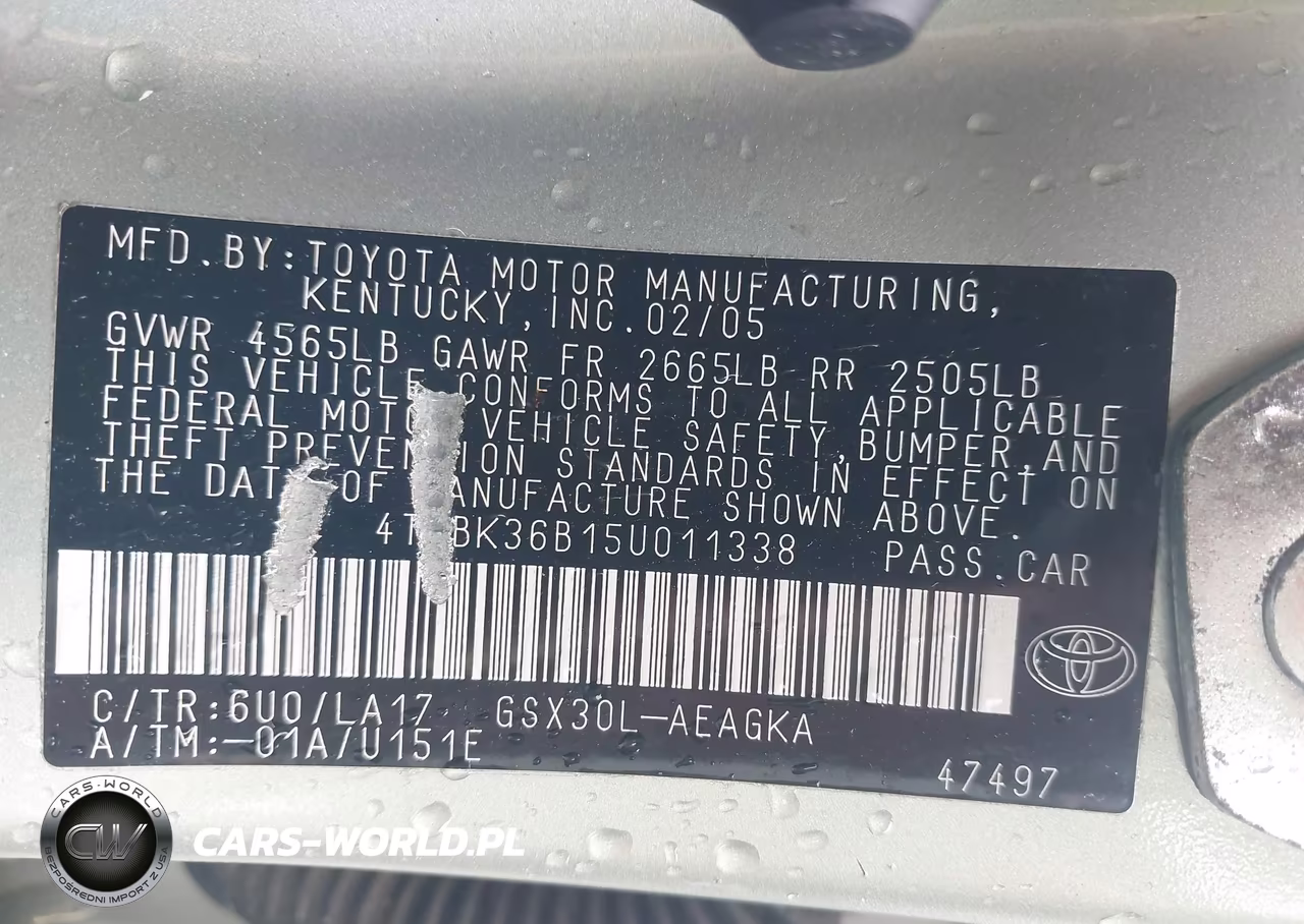 2005 Toyota Avalon Xls VIN:4T1BK36B15U011338 - 9