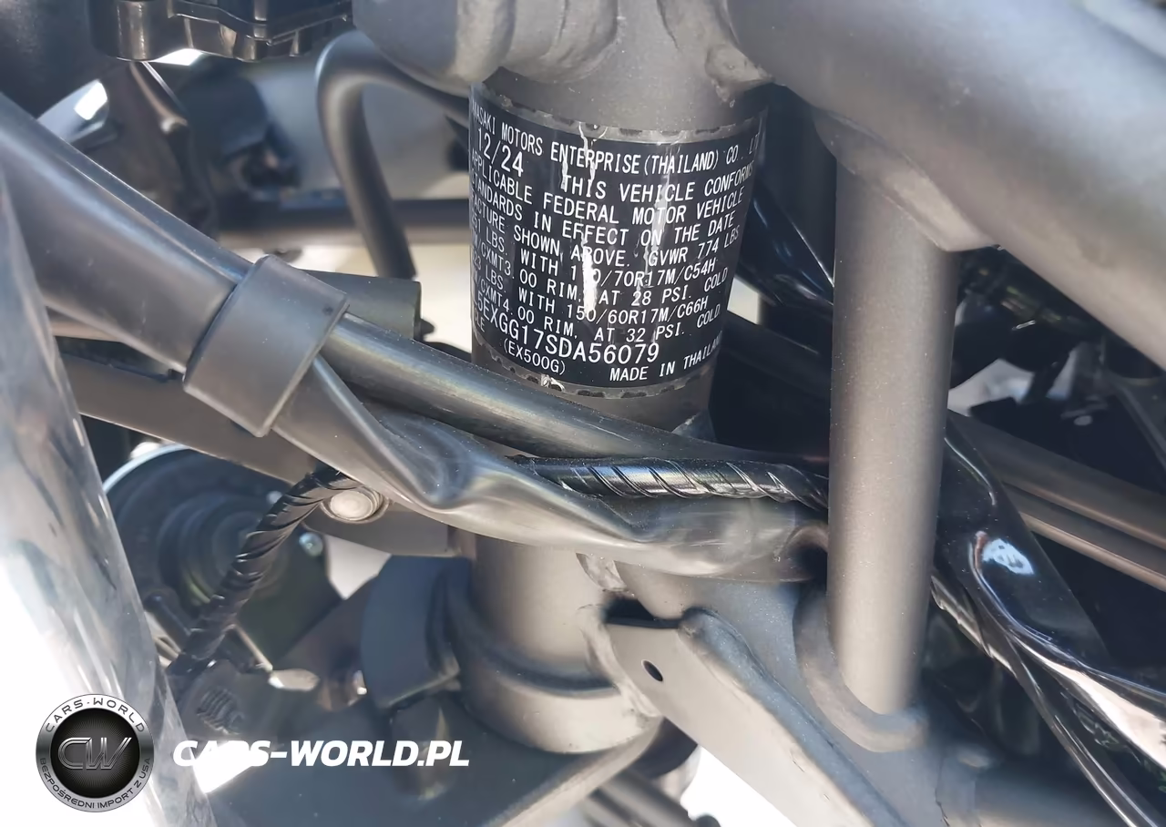 2025 Kawasaki Ex500 VIN:ML5EXGG17SDA56079 - 10