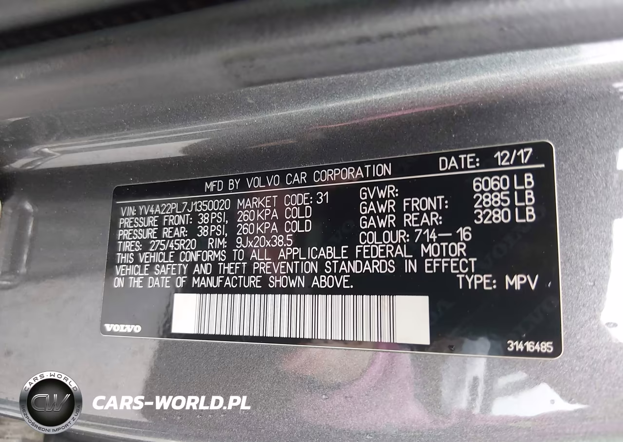 2018 Volvo Xc90 T6 Inscription VIN:YV4A22PL7J1350020 - 9