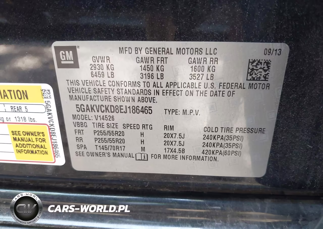 2014 Buick Enclave Premium VIN:5GAKVCKD8EJ186465 - 9
