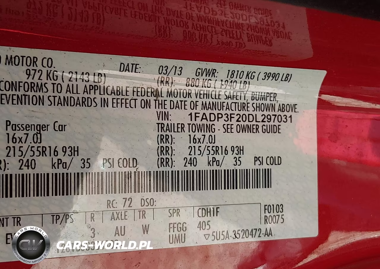 2013 Ford Focus Se VIN:1FADP3F20DL297031 - 9